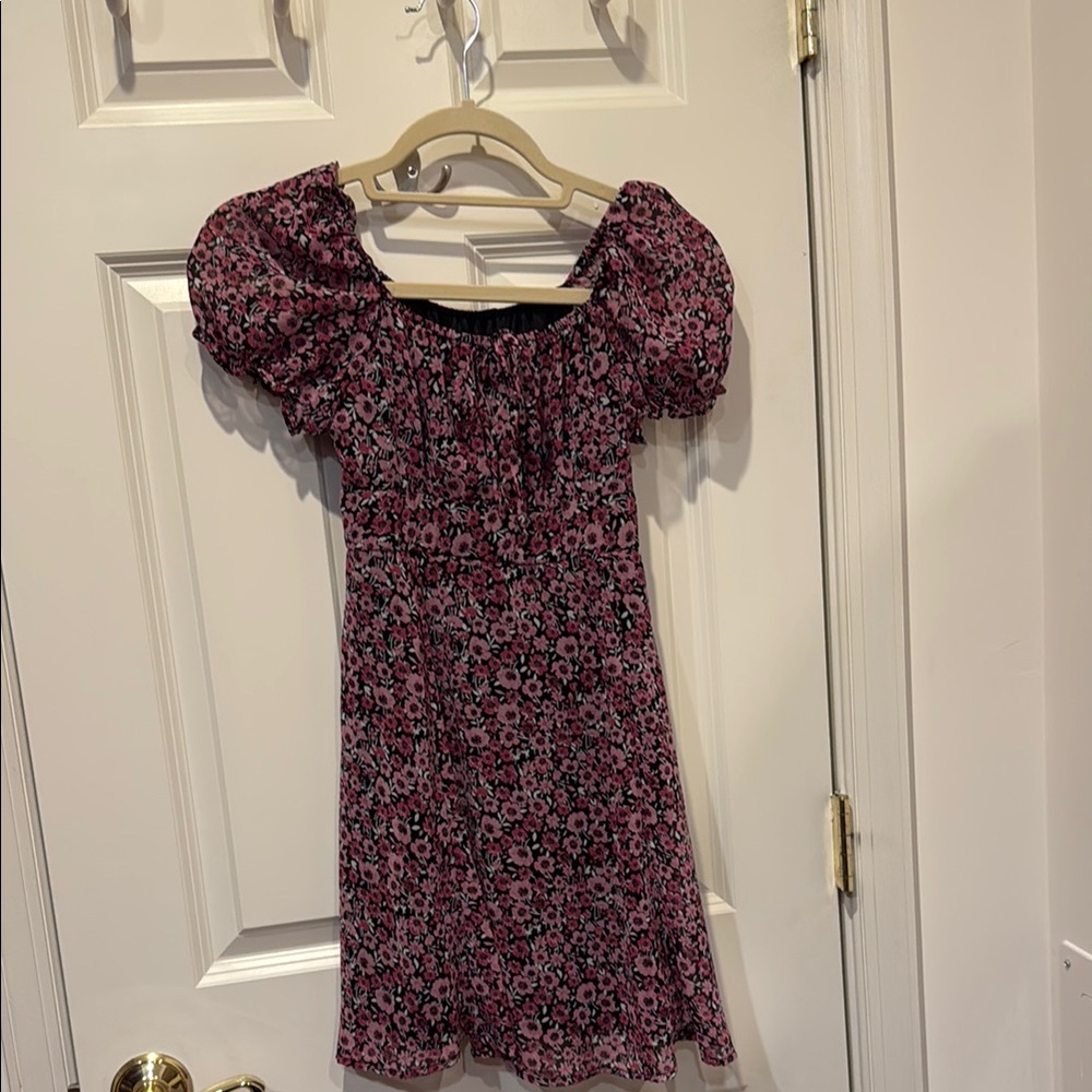 Floral Pink Kids Dress, size 10